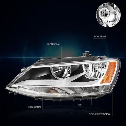 Faros Volkswagen Jetta Mk6 2011 2012 2013 2014 2015 A 2018 Foto 2