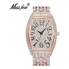 Reloj De Cuarzo De Lujo Missfox V319 Diamond