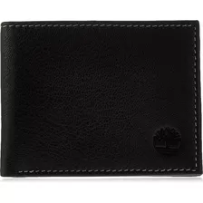 Timberland Cartera De Cuero Blix Slimfold Para Hombre, Negro