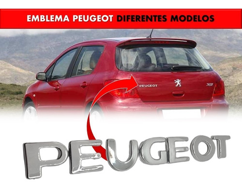 Emblema Para Cajuela Peugeot Varios Modelos Foto 2