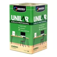 Tinta Acrilica Antimofo Parede Teto Unilar Universo 18l Bco