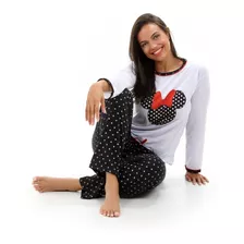 Pijama Feminino Manga Longa Inverno Calça E Blusa Comprido