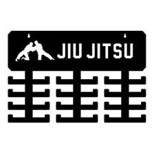 Porta Medalhas Jiu Jitsu Quadro Expositor - 24 Suportes