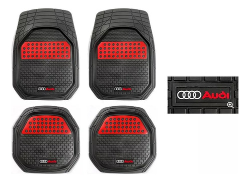 Tapetes 4 Piezas Bandeja 3d Logo Audi A6 R6 Rs6 2018 A 2023 Foto 4