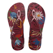 Sandália Rasteirinha Havaianas Luna Print Desenho Floral