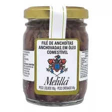 Filé De Anchova Aliche Argentino Melilla 90g Sardela Pizza