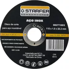 25 Discos De Corte 4.1/2 X 1 Mm Starfer 08271003