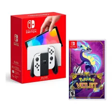 Consola Nintendo Switch Oled Blanco + Pokemon Violet