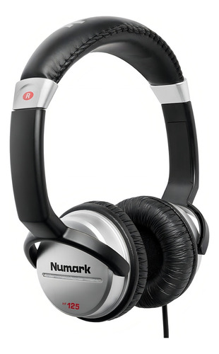 Numark Hf125 Auriculares Con Cable De 1,5 M Y Conector P2 O P10 Color Negro Plateado