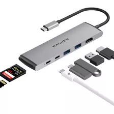 Concentrador Usb C, Estación De Acoplamiento Usb C Walnew 7 