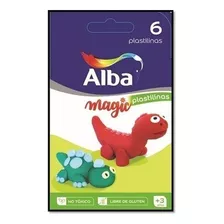 Plastilina Alba Magic X 6 Barras Masa Para Modelar Color