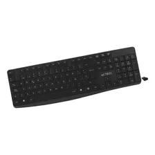 Teclado Acteck Tk120 Inalámbrico Usb Español Latino , Negro