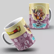 Caneca Dragon Ball Z Personagens Chibi De Porcelana 