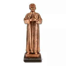 Imagem Dom Bosco - Resina - Cor Bronze - 20 Cm