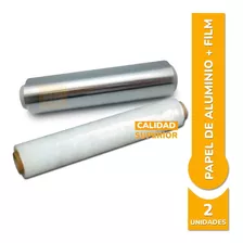 Rollo Film Cocina 38x300 Mts + Rollo Papel Aluminio 1 Kg 