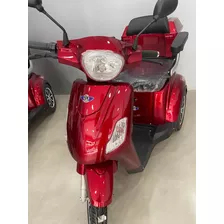 Triciclo Eletrico Automatico Plus Vermelho 600w 