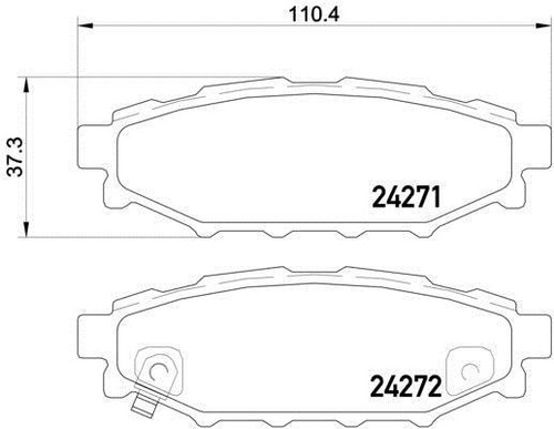 Balatas Trasera/ Subaru Impreza Wrx 2008 A 2012 Semimetlica Foto 2