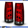 Tail Lights For 88-98 Chevy Gmc C/k 1500 2500 3500 Smoke At8