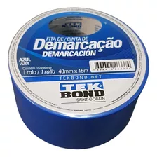 Cinta Autoadhesiva Demarcatoria 48mm X 15m Azul Tekbond