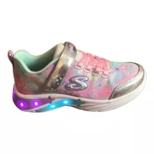 Zapatilla Niña Skechers Con Luz S Lights Star 302324l/smlt