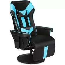 Silla Gamer Reclinable Altura Ajustable Azul Modern-depo 