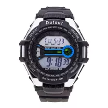 Reloj Hombre Digital 6 Luces, Alarma, Crono, Fecha D13032