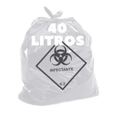 Saco De Lixo Infectante Hospitalar 40 Litros 100 Unidades
