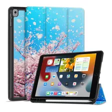 Funda Para iPad 8 (2020) Portalapiz Delgada Tpu Celeste F...