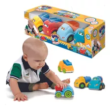 Kit Carrinho Brinquedo Bebê Infantil Miniatura Carro Menino