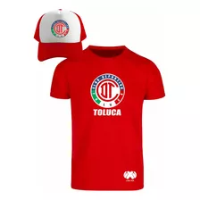 Kit De Playera + Gorra Sublimada Deportivo Toluca Liga Mx