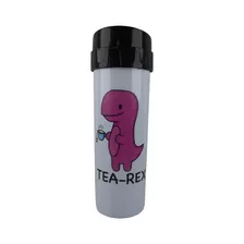 Garrafa Aqua Bio Personalizada Tea-rex Geek 450ml