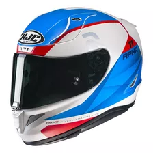 Casco Hjc Rpha 11 Texen Azul Blanco Y Rojo