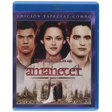 Amanecer Parte 1 Uno Saga Crepusculo Pelicula Blu-ray + Dvd