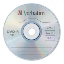 Dvd Verbatin 4.7gb 16x 120min X30 Unidades