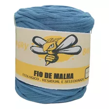 Fio De Malha Residual 1kg Artesanato Croche Trico Azul Claro