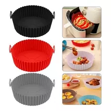 Cesto Forma De Silicone Airfryer Protetor Antiaderente 20cm