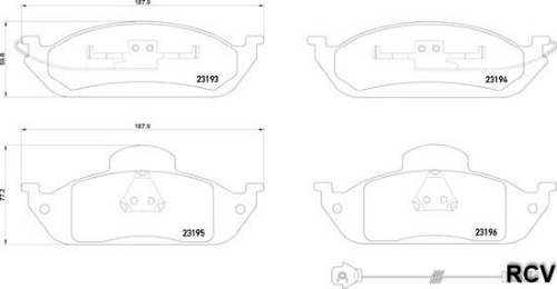 Balatas Disco  Delantera Para Mercedes Benz Ml320   2000 Foto 2