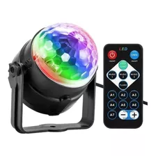 Luces De Colores Boliche Led Giratorio 3w Rgb Control Tbcin