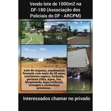 Lote De 1000m2 Em Condomínio Fazenda Na Df-180, Brasília/df