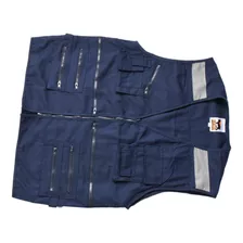 Chaleco Geologo Canvas Azul Talla Xl