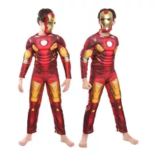 Disfraz Iron Man Marvel C/ Músculo Y Máscara Niños