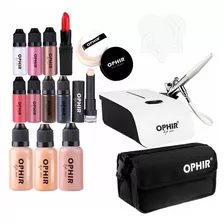 Sistema De Ophir Aerografo Maquillaje Kit Pintura Corporal 