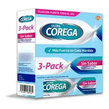 Corega Ultra Crema Adhesiva Para Prótesis 3 Pack De 40g C/u