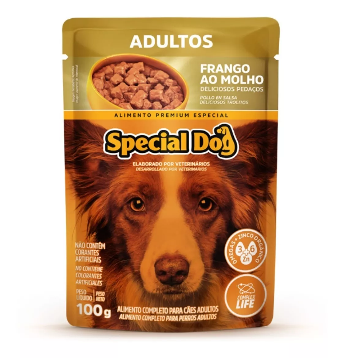 Special Dog Frango Ao Molho Ração Úmida Sachê 100g 