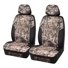 Mossy Oak Fundas De Asiento De Camuflaje Con Respaldo Bajo, 