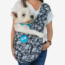 Bolsa Sling Pet Jeans Para Cães Alça Regulável Confortavel 