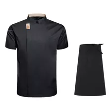 Jaqueta Chef Masculina E Feminina, Camisa + Avental