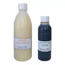 Jabon Potasico Puro 500 Ml + Aceite Neem Puro 250 Ml + Info