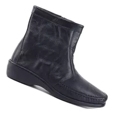 Bota Pollystar Luva De Pelica Couro 6206 Feminina Conforto