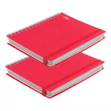 Cuaderno Forma Francesa Universitario 200h Pasta Dura 2 Pzas